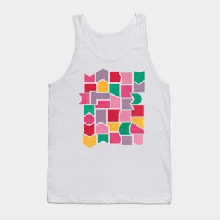 Color Pieces Pattern Tank Top